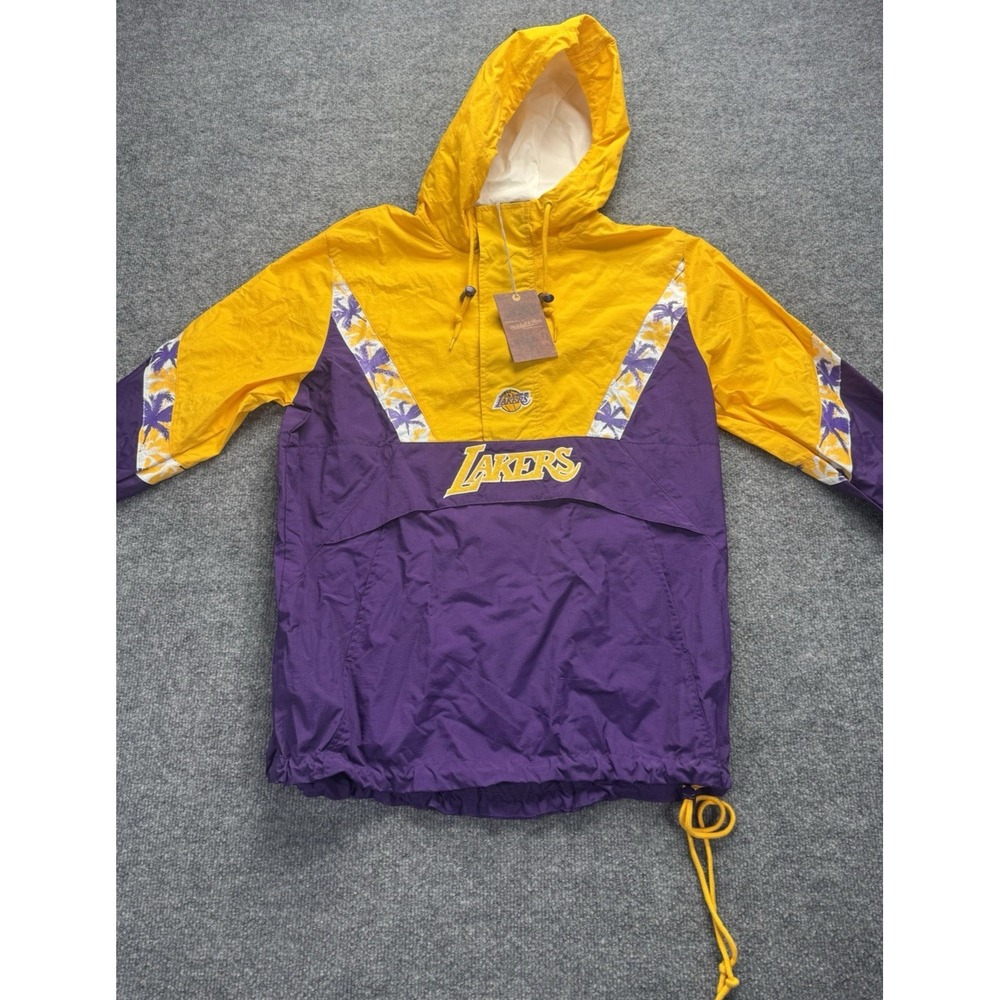Mitchell & Ness Lakers Hardwood Classics Anorak Jacket Sz M NWT
